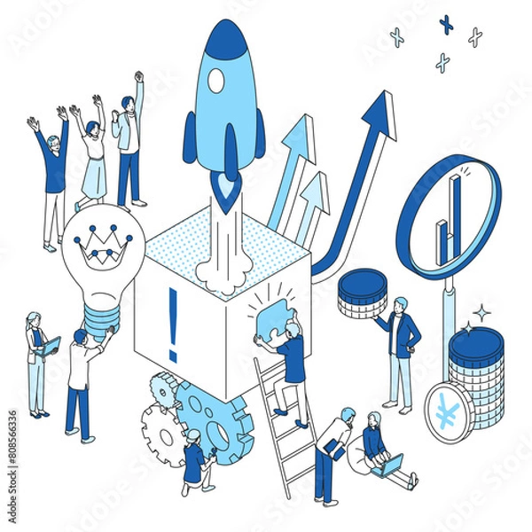 Fototapeta スタートアップ　イメージ