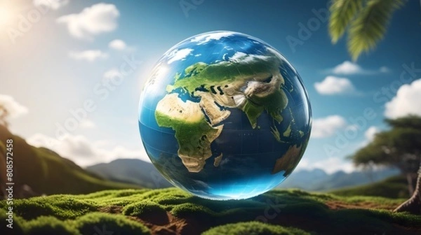Obraz earth in the grass, small earth