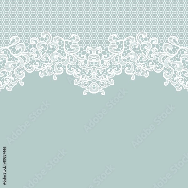 Obraz Vintage lace invitation card.