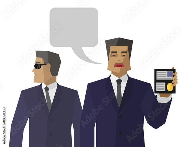 Obraz simple special services agents shows identity