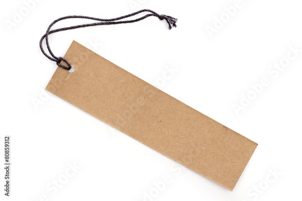 Obraz label on the white background