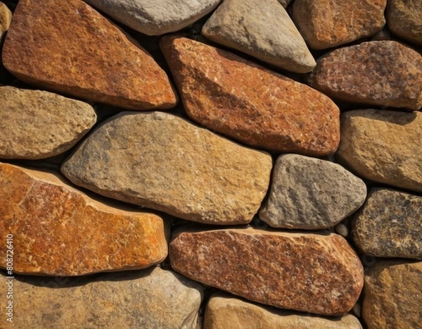 Obraz Bedrock Foundation Sand and Brickwork Floor, Generated AI