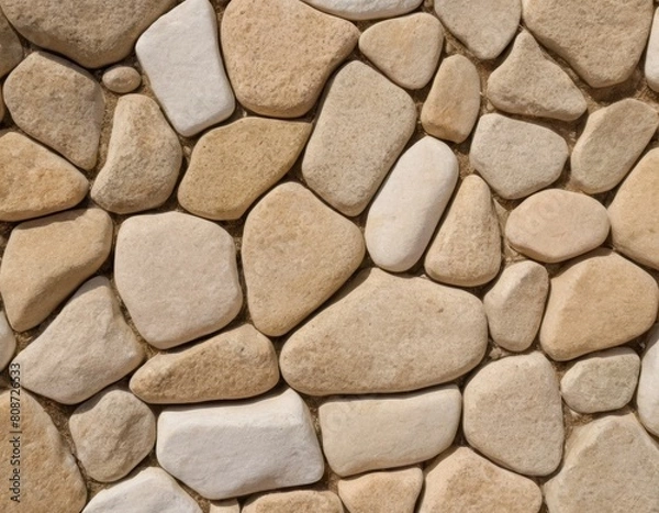 Obraz Bedrock Foundation Sand and Brickwork Floor, Generated AI