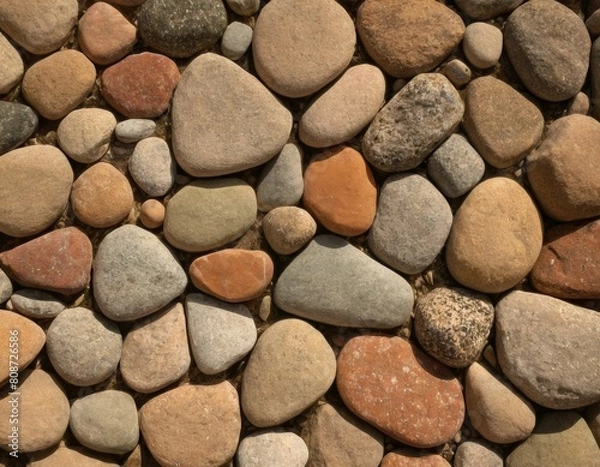 Obraz Bedrock Foundation Sand and Brickwork Floor, Generated AI