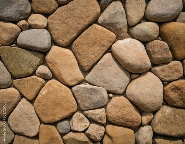 Obraz Bedrock Foundation Sand and Brickwork Floor, Generated AI