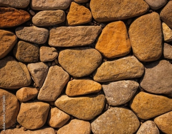 Obraz Bedrock Foundation Sand and Brickwork Floor, Generated AI