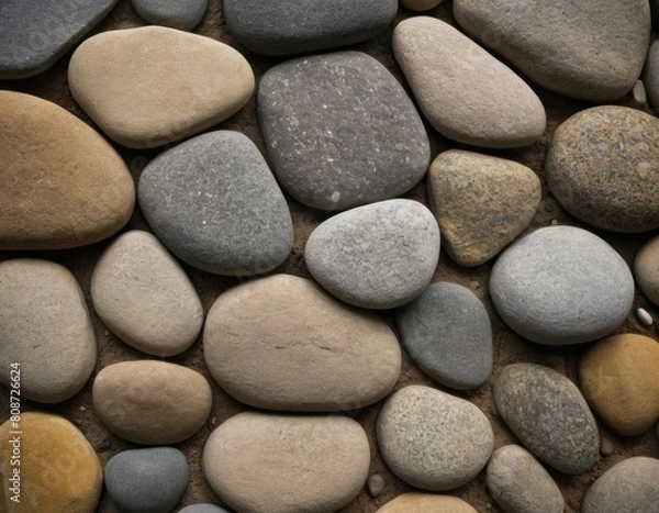 Obraz Bedrock Foundation Sand and Brickwork Floor, Generated AI