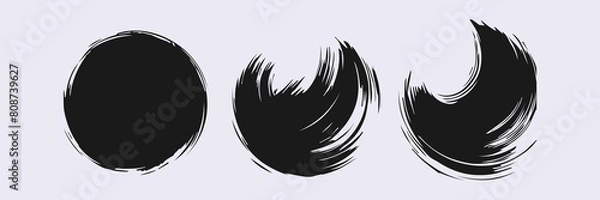 Fototapeta paint brush stroke splash or creative shape for social media