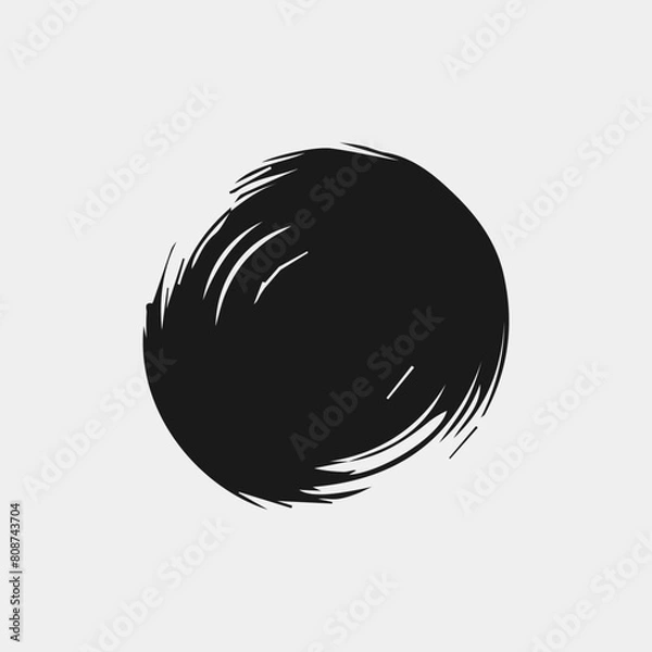 Obraz ink Brush Stroke, Dirty textures of banners, boxe, frames and design element