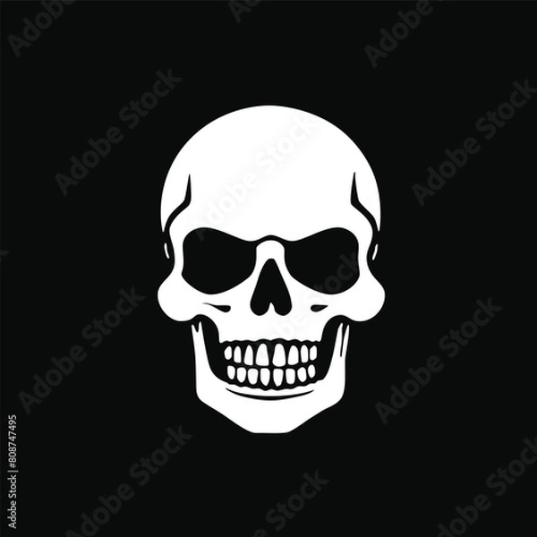 Obraz Human skull icon vector illustration
