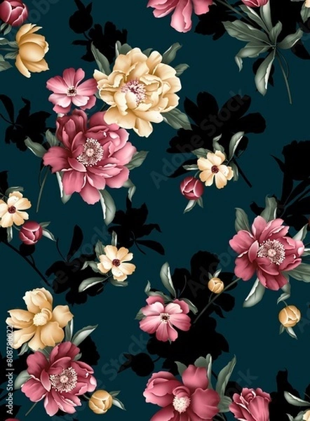 Fototapeta Best high quality design for textile printing digital printing etc