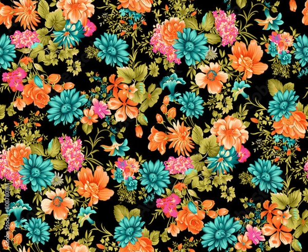 Fototapeta Best high quality design for textile printing digital printing etc