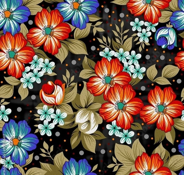 Fototapeta Best high quality design for textile printing digital printing etc
