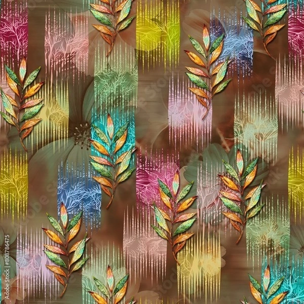 Fototapeta Best high quality design for textile printing digital printing etc
