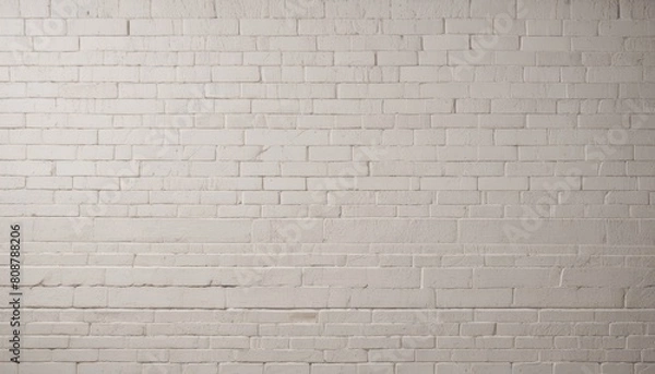 Fototapeta Abstract texture stained stucco, light Gray, old White brick wall background Horizontal textures in the room