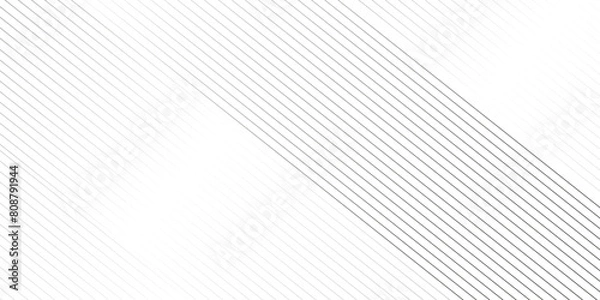 Fototapeta Vector gray line abstract geometric pattern Transparent monochrome striped texture, minimal background. Abstraction background wave lines elegant white diagonal lines gradient concept web texture.