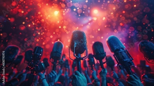 Obraz Freedom press concept background