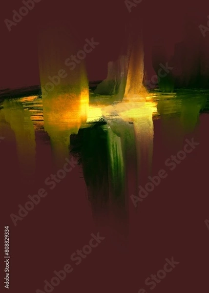 Obraz Abstract colors heating light artistic expression 