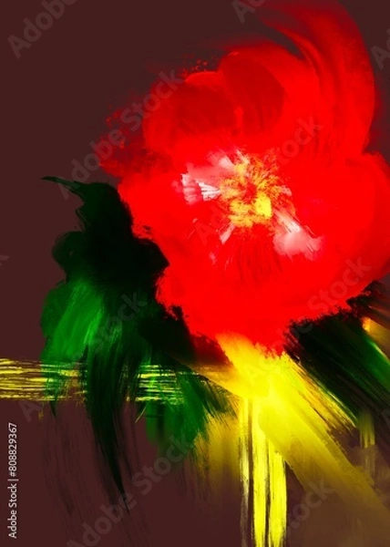 Obraz Abstract colors heating light artistic expression 