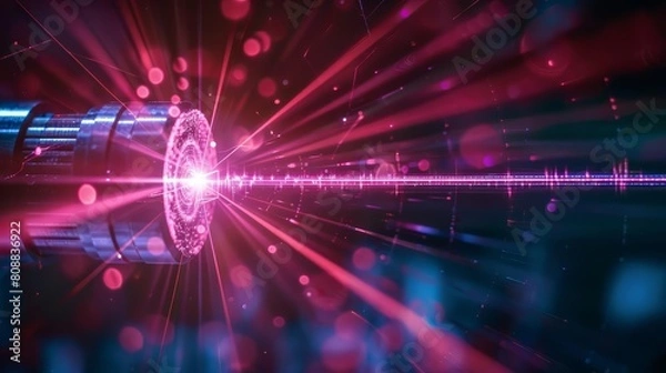 Fototapeta Physicists use lasers to trap and study antimatter