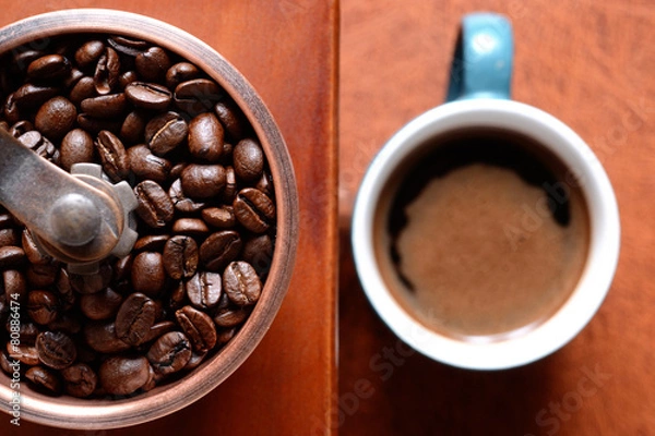 Fototapeta Coffee in the mill