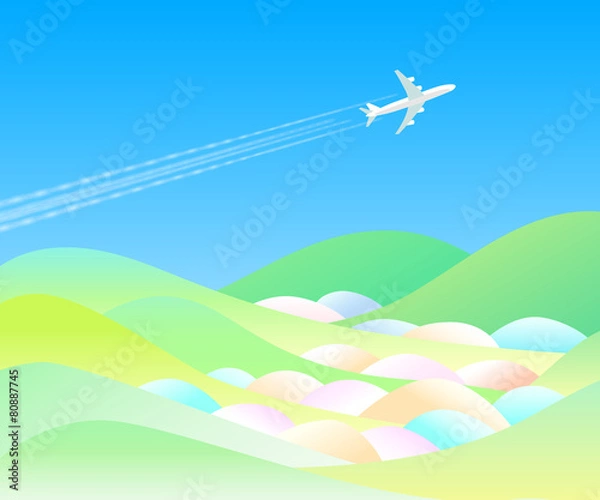 Obraz 田舎風景　花の谷3