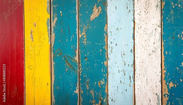 Fototapeta パネル　木　アンティーク　シャビー　プロバンス　壁　扉　背景　素材