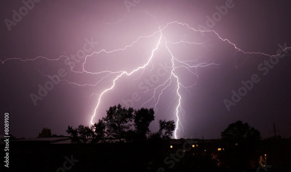 Obraz thunderbolt in the sity