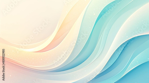 Fototapeta horizontal poster background in modern minimalist style. with dynamic liquid gradient shapes
