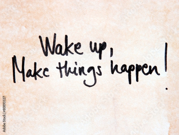 Obraz motivational message wake up