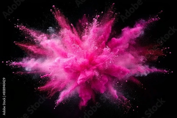 Fototapeta powder explosion on black background