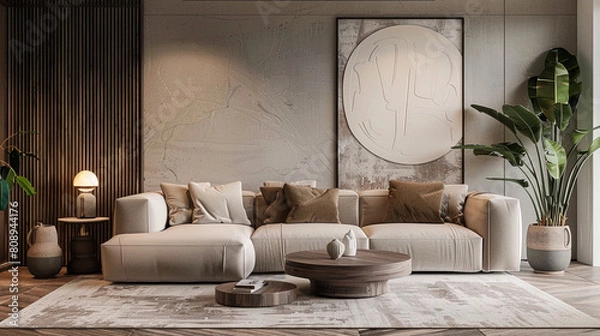 Fototapeta 白を基調としたリビング