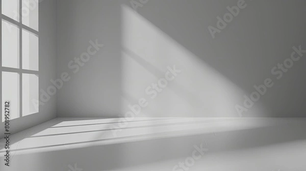 Fototapeta Blank gray gradient display. Generative AI