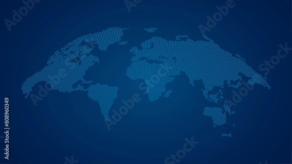 Obraz Vector Dot World Map for Global Projects and Presentations