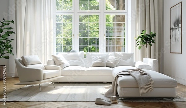 Obraz modern living room with sofa