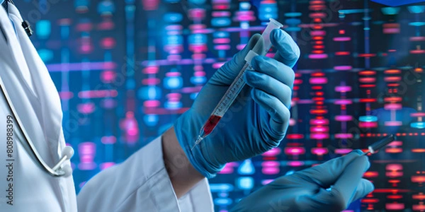 Fototapeta Genetic Revelations: The Future of Personalized Medicine", "Decoding Life: Advances in Genetic Engineering"