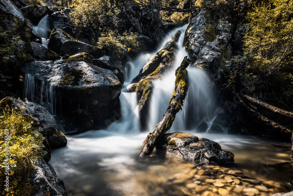 Obraz waterfall in autumn