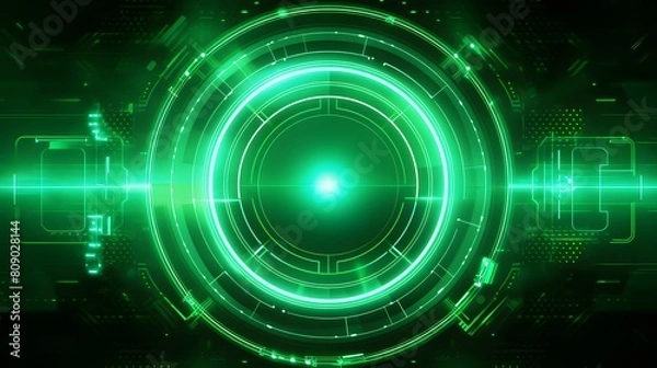 Fototapeta 
green Abstract technology background circles digital hi-tech technology design background. concept innovation. vector illustration