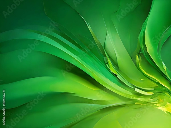 Obraz Green wave abstract beautiful background 