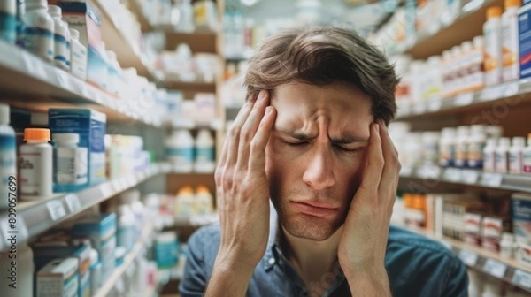 Obraz Headache capsules at shop