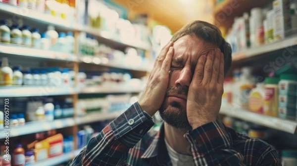 Obraz Headache capsules at shop