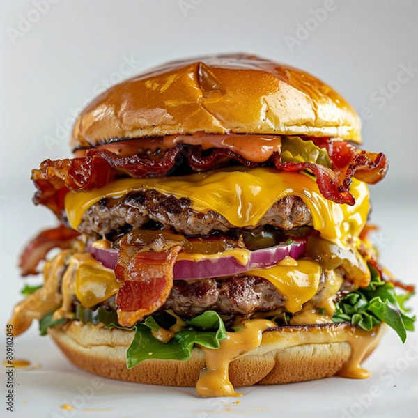 Obraz Burger png white background