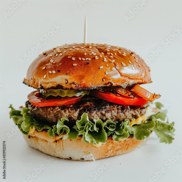 Obraz Burger png white background