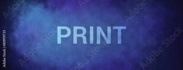 Fototapeta Print isolated on fabric blue banner background abstract