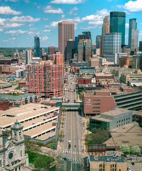 Obraz Minneapolis Skyline Aerial
