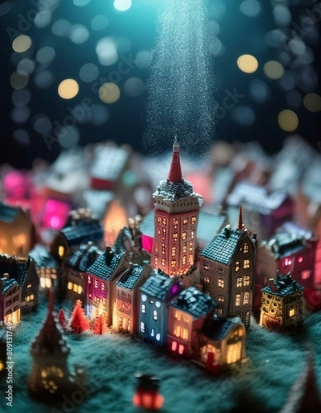 Fototapeta MIni ciudad de hilo 2 