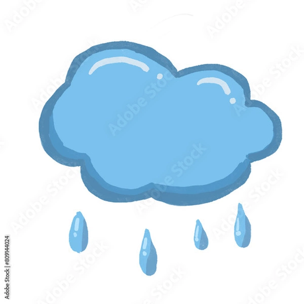 Obraz cloud and rain