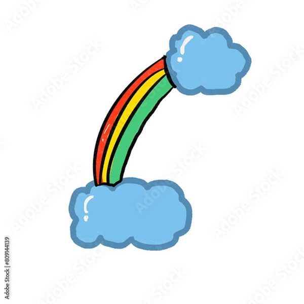 Obraz cloud and rainbow
