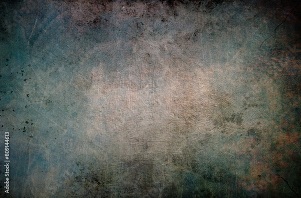 Obraz Beautiful retro fabric with grunge stains in detail. Old vintage cloth texture background