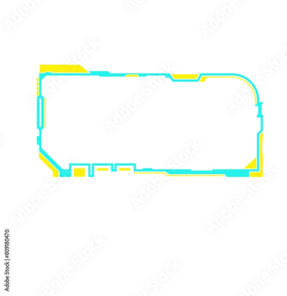 Obraz abstract hud ui gui future futuristic screen system virtual design
